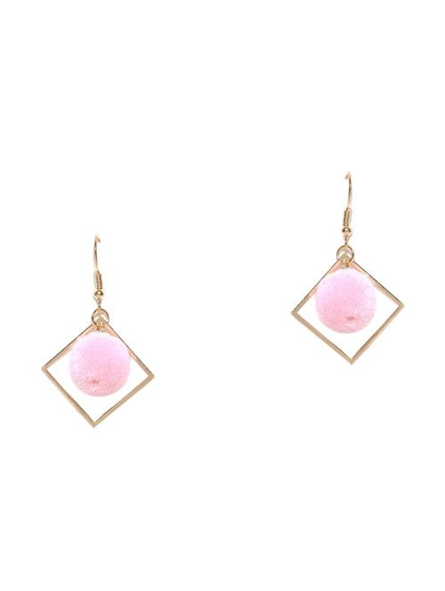 pink gold plated drop earring - 17064793 - Very Small Image - 1