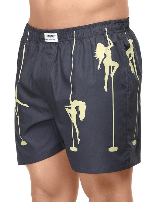 grey printed boxer - 17066899 - Very Small Image - 1