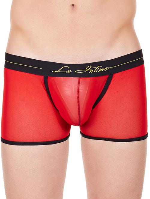 red solid nylon trunks - 17068058 - Very Small Image - 1