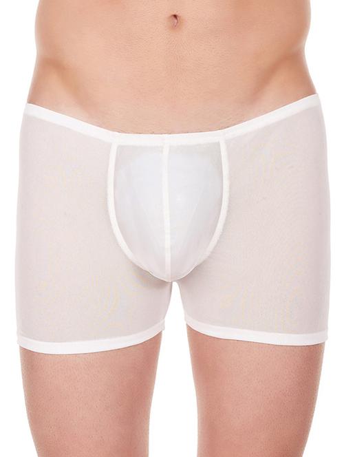 white solid nylon trunks - 17068061 - Very Small Image - 1