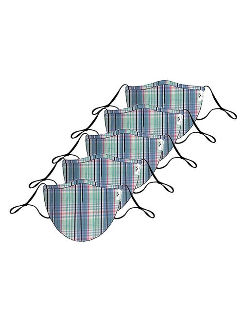 the vanca multi color unisex stripe mask (pack of 5) - 17068476 - Very Small Image - 1
