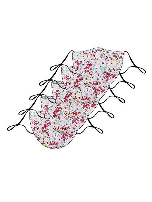 the vanca multi color unisex printed mask (pack of 10) - 17068485 - Very Small Image - 1