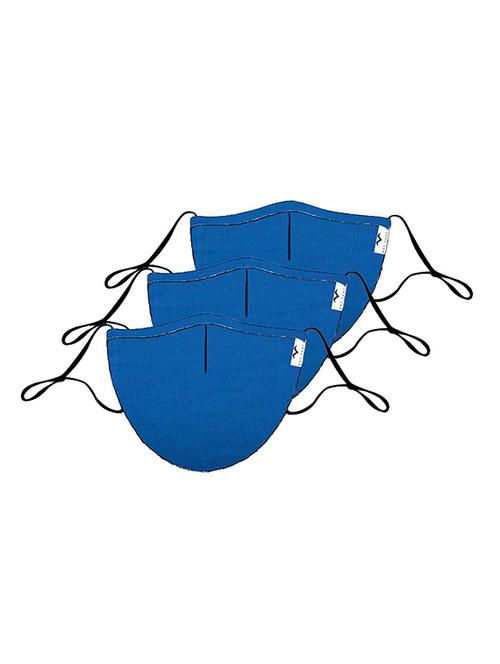 the vanca blue unisex solid mask (pack of 5) - 17068516 - Very Small Image - 1