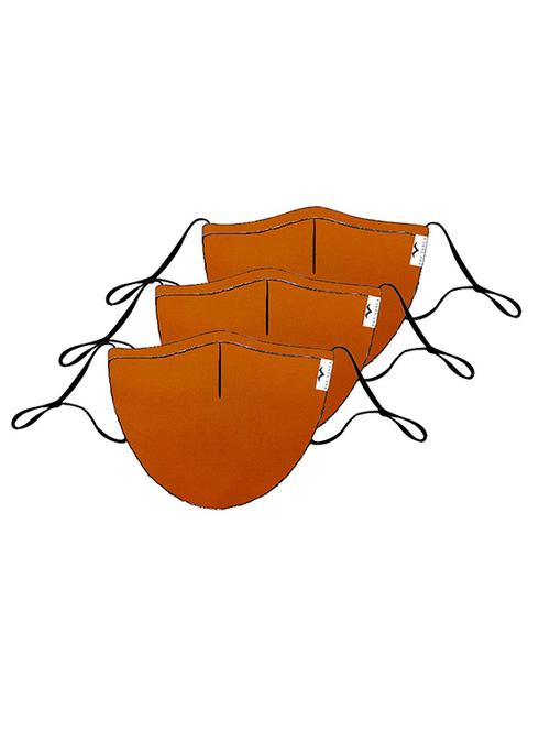 the vanca rust unisex solid mask (pack of 5) - 17068536 - Very Small Image - 1