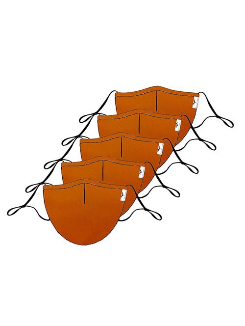 the vanca rust unisex solid mask (pack of 10) - 17068537 - Very Small Image - 1
