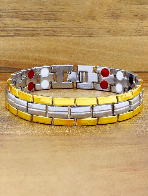 gold, silver metal bracelet - 17068767 - Very Small Image - 1