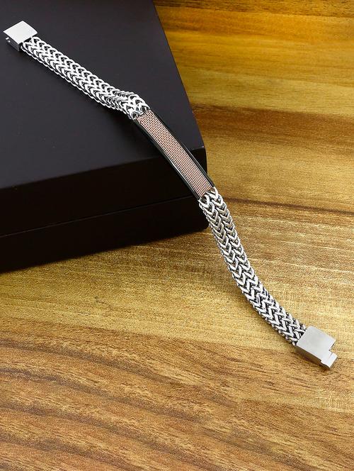 silver, pink metal bracelet - 17068769 - Very Small Image - 1