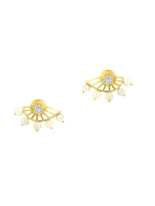 gold brass earcuff earring - 17069082 - Very Small Image - 1