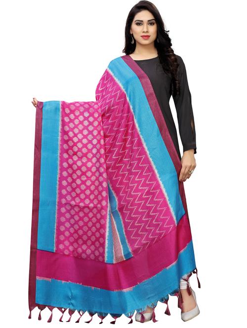 chevron woven dupatta - 17070268 - Very Small Image - 1