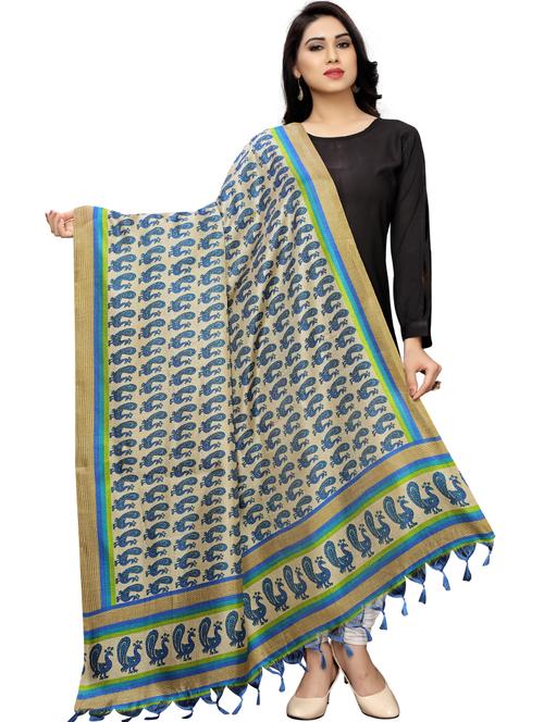 conversational woven dupatta - 17070275 - Very Small Image - 1