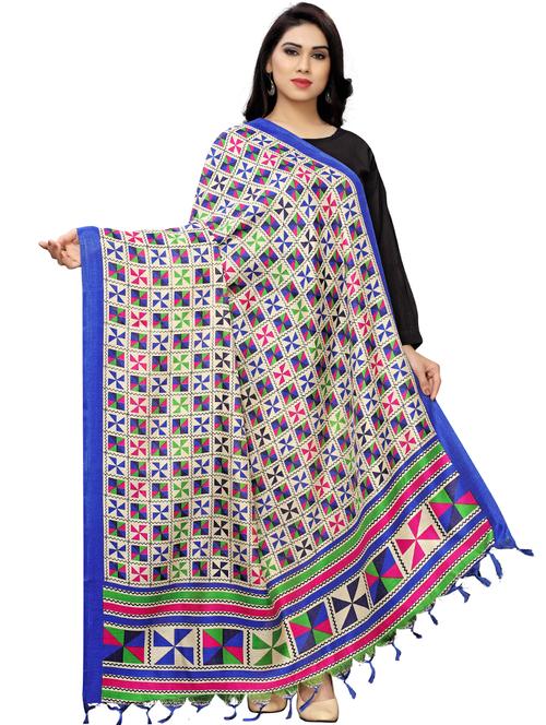 geometrical woven dupatta - 17070282 - Very Small Image - 1
