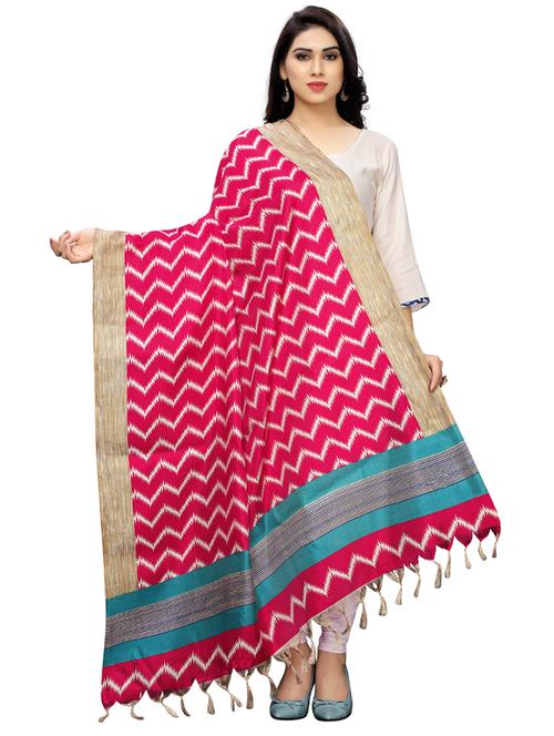 chevron woven dupatta - 17070292 - Very Small Image - 1