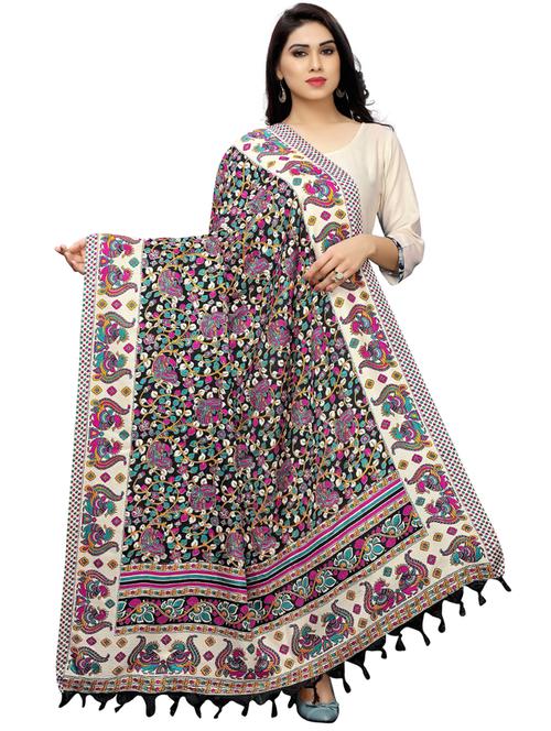 floral woven dupatta - 17070304 - Very Small Image - 1