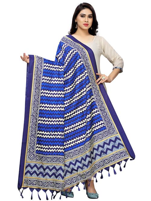 printed woven dupatta - 17070314 - Very Small Image - 1