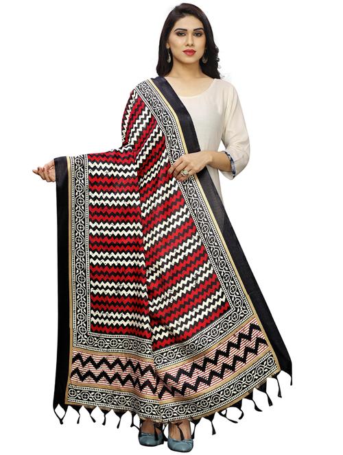 chevron woven dupatta - 17070315 - Very Small Image - 1