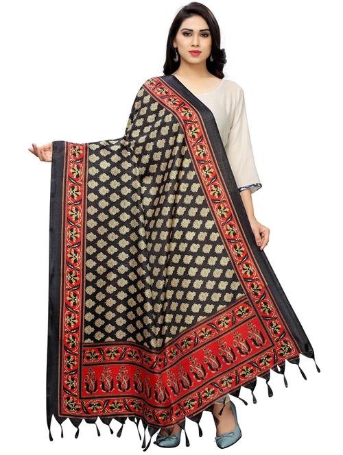 printed woven dupatta - 17070325 - Very Small Image - 1