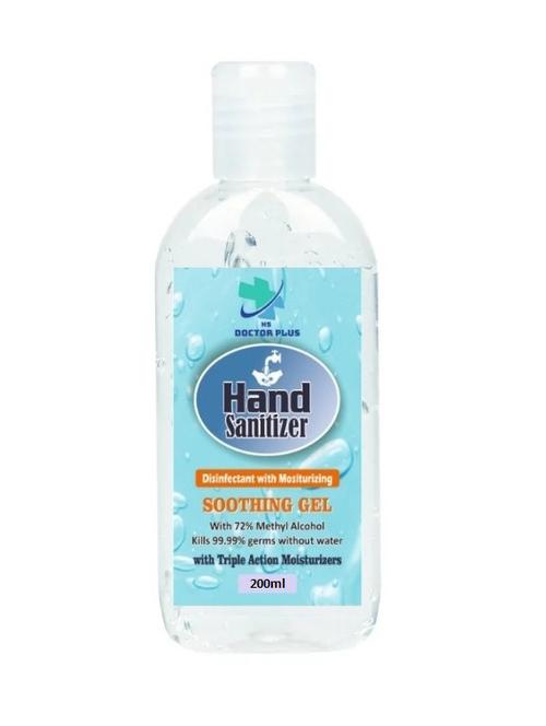 hs doctor plus hand sanitizer soothing gel with triple action moisturizer (200ml) - 17070737 - Very Small Image - 1