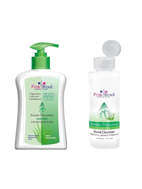 pink root aloe vera hand wash with hand cleanser 200ml - 17071834 - Very Small Image - 1