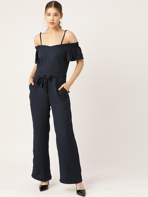 off shoulder full leg jumpsuit - 17071920 - Very Small Image - 1