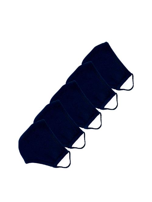 ausk virus safety- blue cotton mask (pack of 5) - 17072117 - Very Small Image - 1