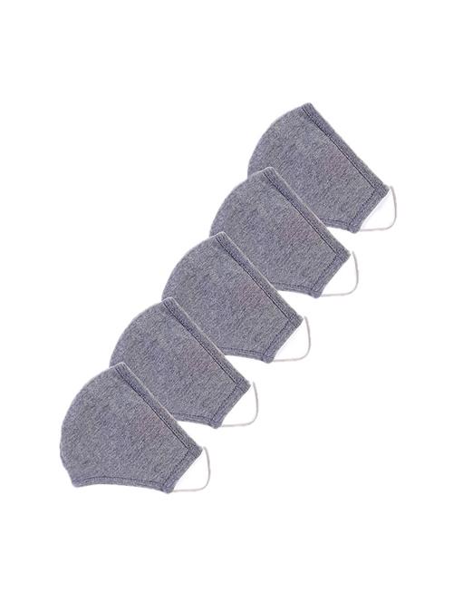 ausk virus safety- grey cotton mask (pack of 3) - 17072127 - Very Small Image - 1