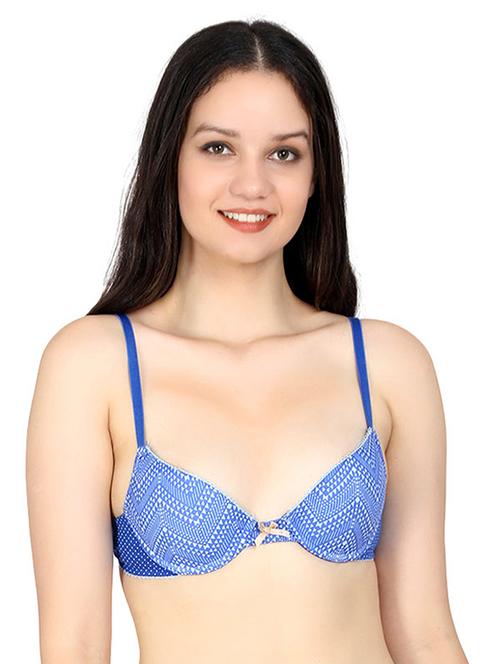 bow patch printed t-shirt bra - 17072175 - Very Small Image - 1