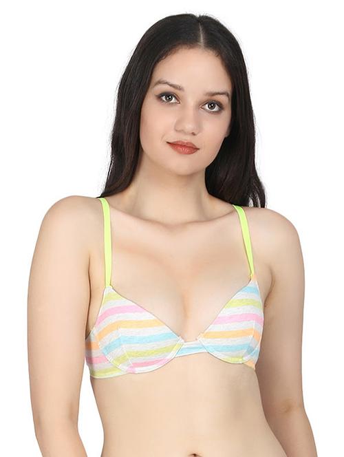 striped push up bra - 17072202 - Very Small Image - 1