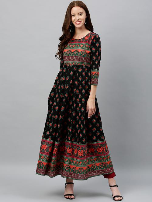 floral anarkali ethnic dress - 17076638 - Very Small Image - 1