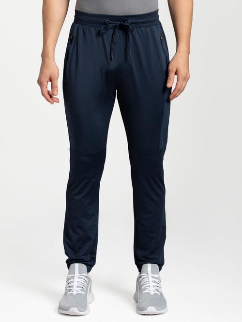 blue cotton full length track pant - 17077733 - Very Small Image - 1