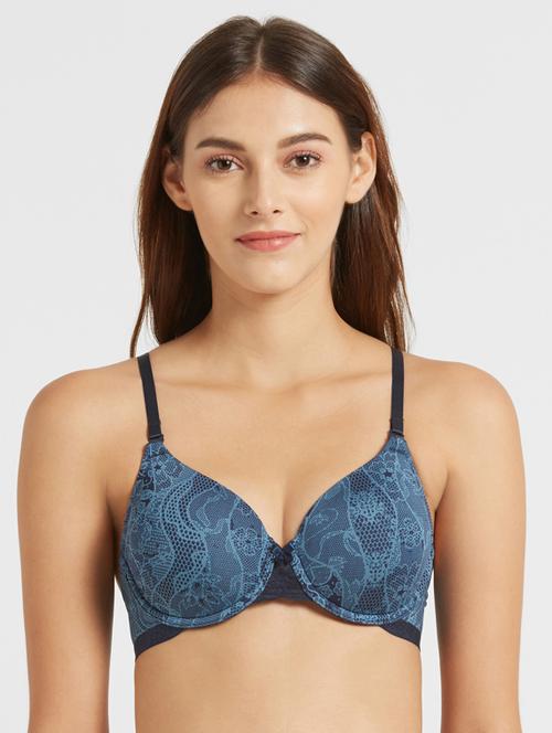 blue nylon tshirt bra - 17077799 - Very Small Image - 1