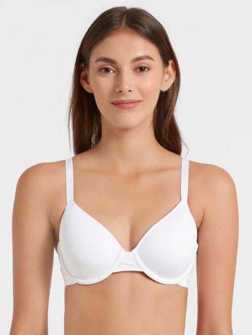 white nylon tshirt bra - 17077863 - Very Small Image - 1