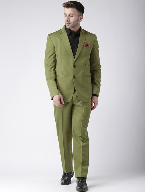 green polyester single breasted suit - 17078247 - Very Small Image - 1