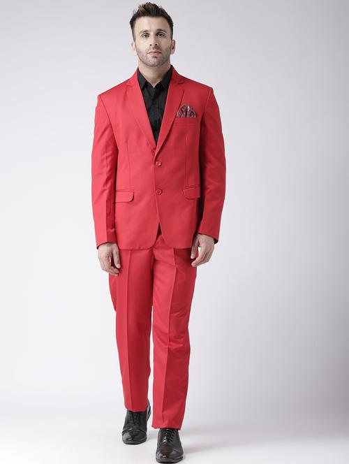 red polyester single breasted suit - 17078258 - Very Small Image - 1