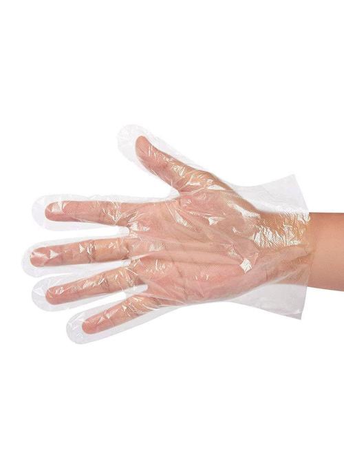 silver shine disposable hand gloves pack of 100 - 17081841 - Very Small Image - 1