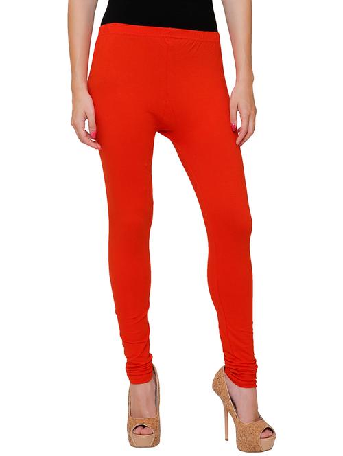 orange cotton lycra leggings - 17082729 - Very Small Image - 1
