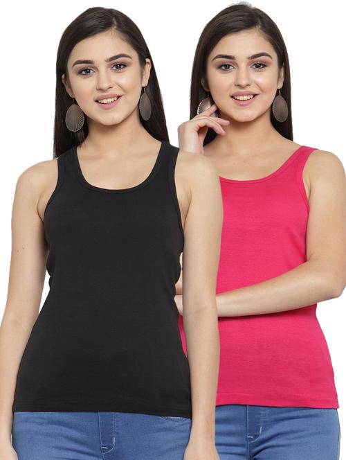 set of 2 solid camisoles - 17082915 - Very Small Image - 1