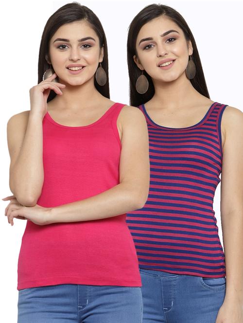 set of 2 solid camisoles - 17083035 - Very Small Image - 1