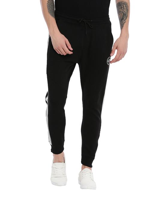 black solid polyester jogger - 17083243 - Very Small Image - 1