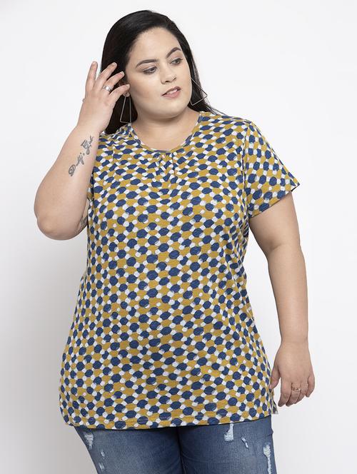 yellow cotton regular tshirt - 17083796 - Very Small Image - 1