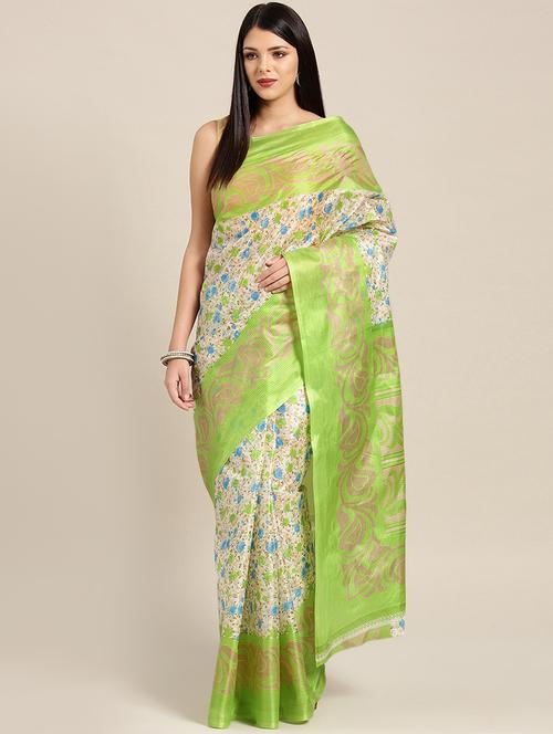 floral bhagalpuri saree - 17083955 - Very Small Image - 1