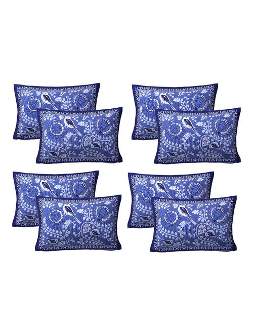 aj home 100% cotton printed pillow covers 4 sets (8 pieces)-17"x27" - 17084435 - Very Small Image - 1
