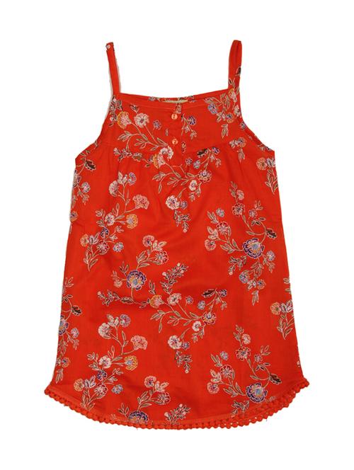 orange cotton frock - 17084744 - Very Small Image - 1
