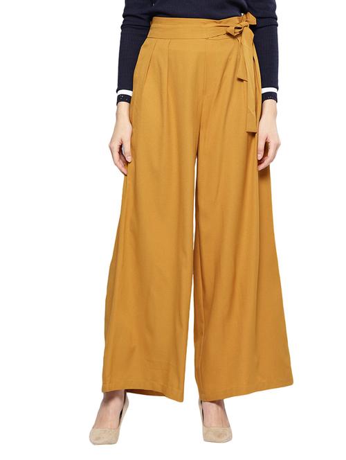 tie front wide leg trouser - 17085233 - Very Small Image - 1