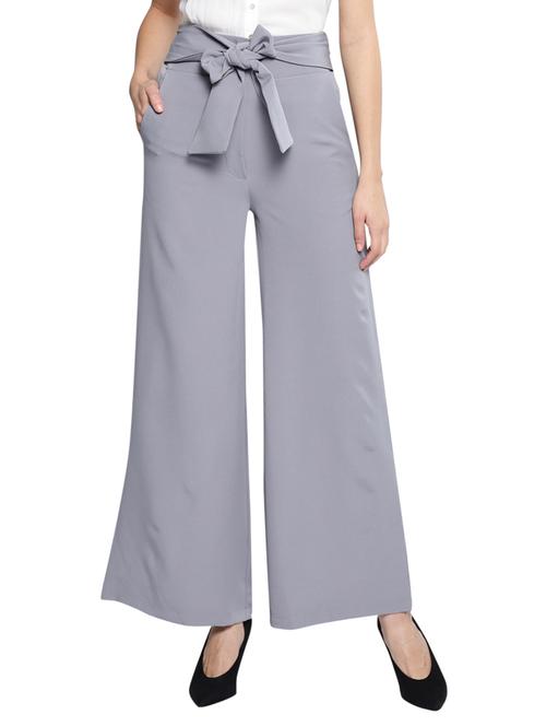 tie front wide leg trouser - 17085270 - Very Small Image - 1