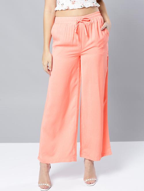 tie up straight palazzo - 17085305 - Very Small Image - 1