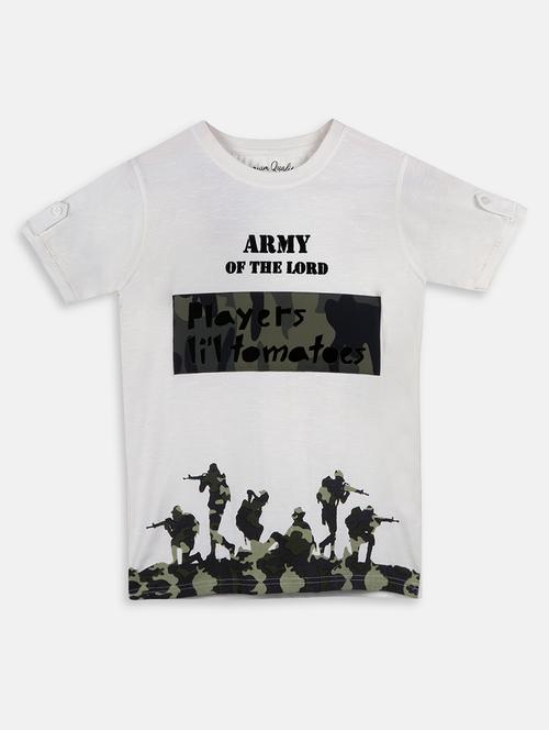 white cotton t-shirt with free mask - 17085736 - Very Small Image - 1