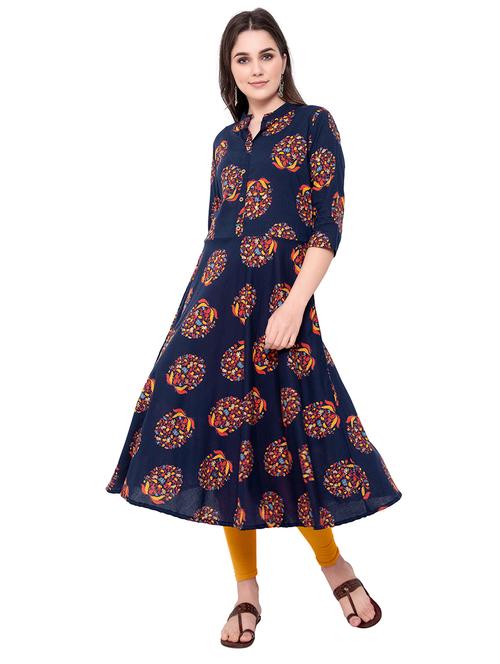 floral a-line kurta - 17085801 - Very Small Image - 1
