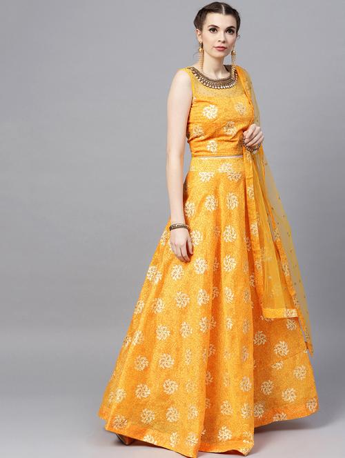 embellished flared lehenga - 17086682 - Very Small Image - 1