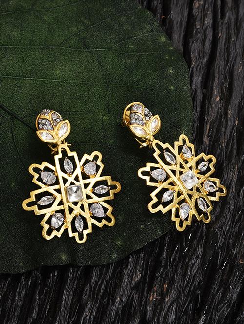 gold copper drop earring - 17086885 - Very Small Image - 1