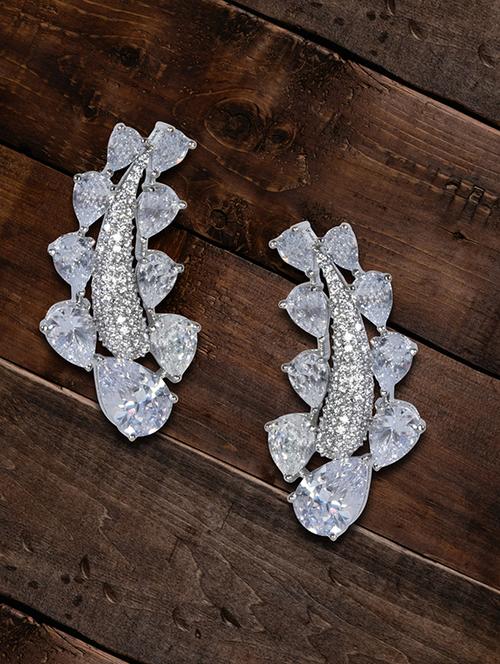 silver copper studs earring - 17086901 - Very Small Image - 1